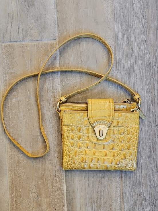 Brahmin Handbags - Yellow Croc-Embossed Crossbody Bag